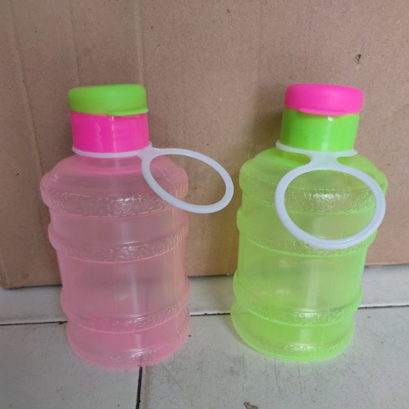 Botol Minum Bentuk Galon Warna 800 ML BPA FREE / Botol Minum Anak Fliptop / Galon Mini / Tempat Air Minum