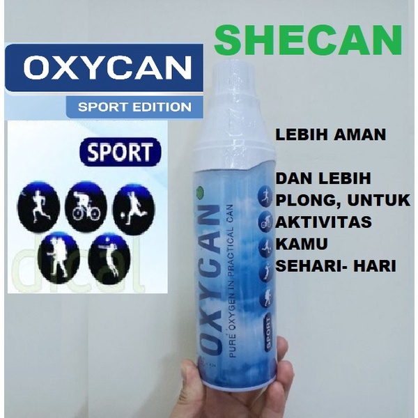 Portable Oxycan Sport 600 cc  Kaleng Tabung Gas Oksigen Portable