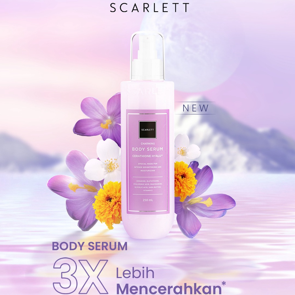 SCARLETT Whitening Body Serum Jolly | Body Serum Charming | Body Serum Happy Scarlet