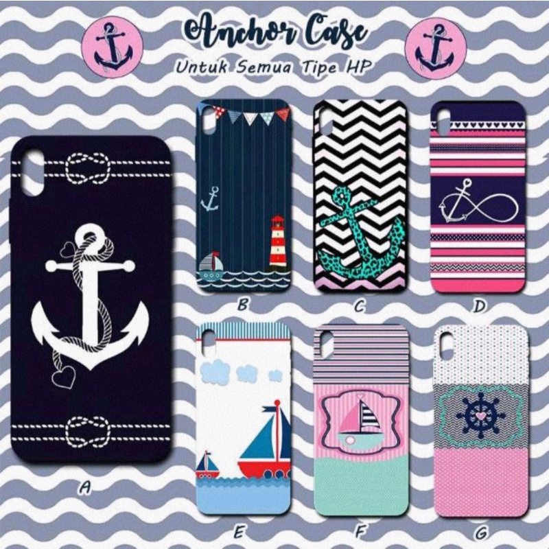 SOFTCASE ANCHOR, SOFTCASE MOTIF JANGKAR KAPAL, SOFTCASE JANGKAR, CASE CUSTOM JANGKAR