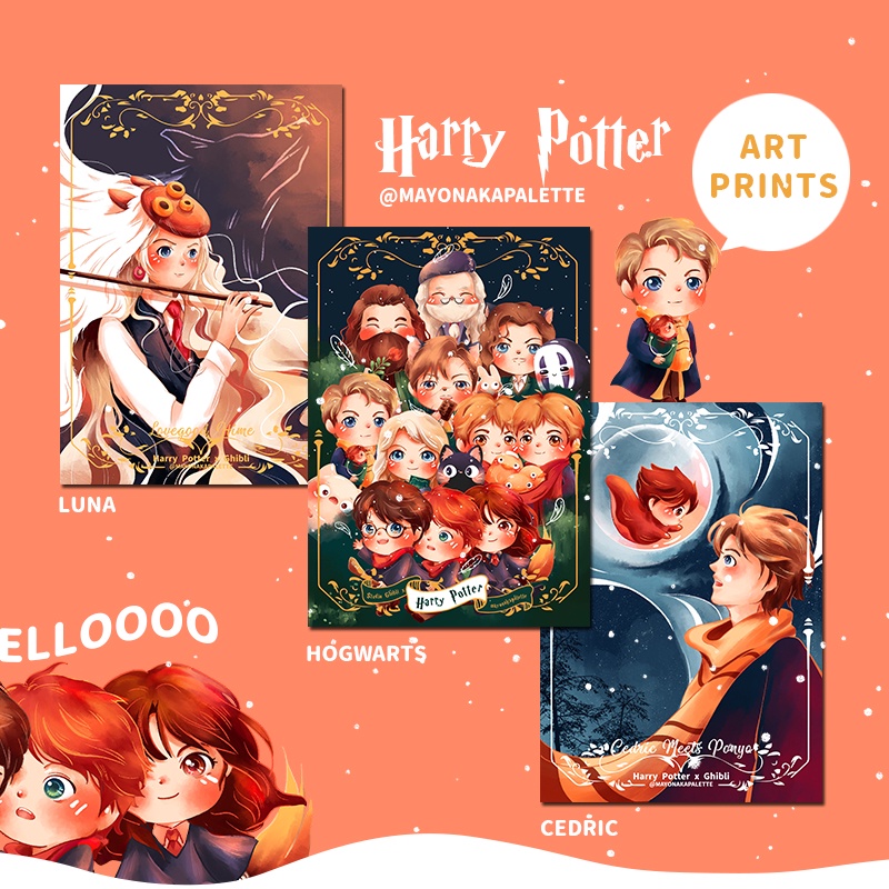 

Hogwarts - Harry Potter x Ghibli Art prints