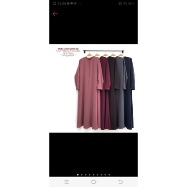 shafa jilbab preloved size L,edisi shafa color gamis zip