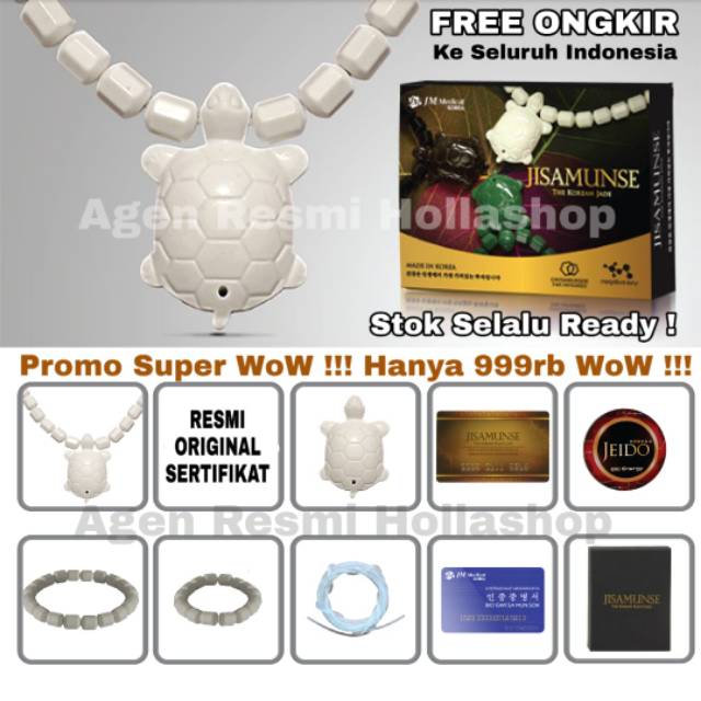 PROMO KALUNG JISAMUNSE KURA WHITE JADE KALUNG DAN GELANG TERAPI KESEHATAN