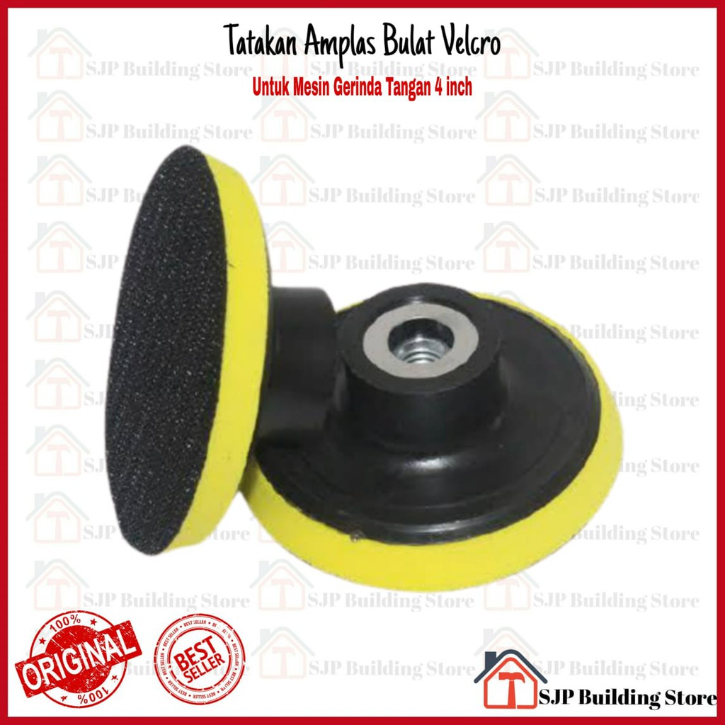 [COD] Dudukan amplas bulat 4&quot; velcro