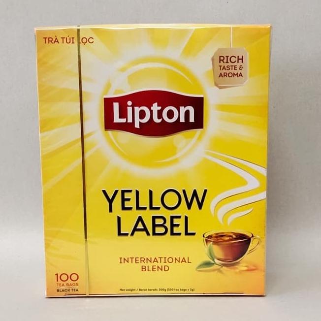 

[[COD]] LIPTON YELLOW LABEL 100 TEA BAGS INTERNATIONAL BLEND