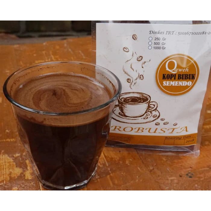 

Kopi Bubuk Hitam Semendo Robusta 250 gr