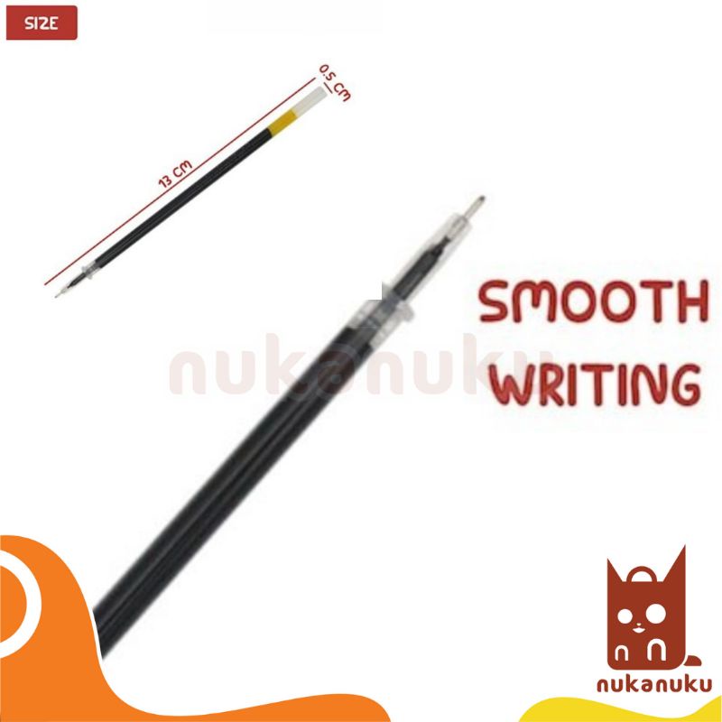 

NUKANUKU - Isi Pulpen Gel Pen Refill K-1 0.5 mm Isi Ulang Pulpen Pena Bolpen Ballpoint Original Murah