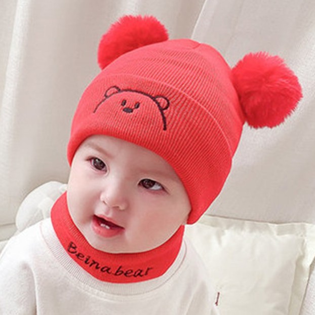 Topi kupluk bayi karakter beruang lucu imut / kupluk bayi laki-laki/ topi anak perempuan terbaru