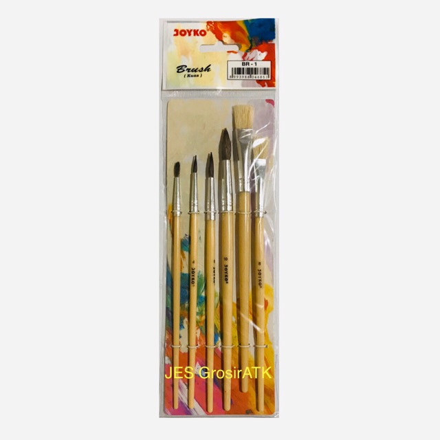 

Kuas Lukis / Kuas Set Joyko / Brush BR-1 [set]