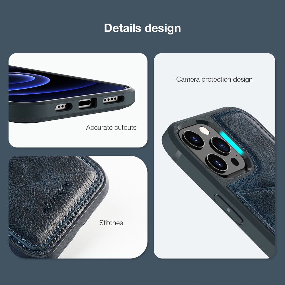 Hard Case Apple iPhone 12 / 12 Pro Nillkin Aoge Leather Case