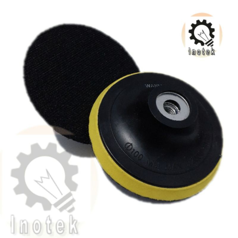 tatakan amplas dudukan amplas 4 inchi polishing pad