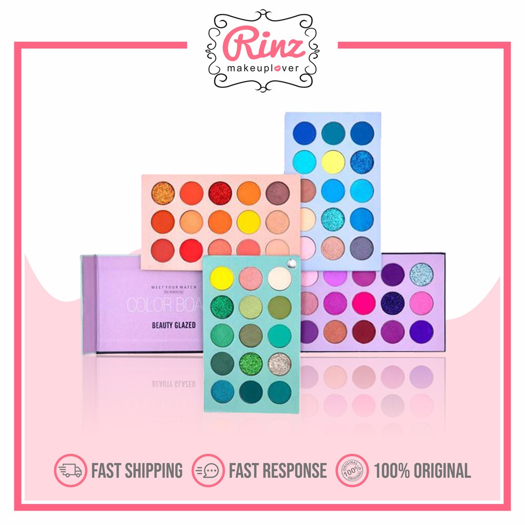 [Ready Stock] BEAUTY GLAZED Color Board Eyeshadow 60 Color