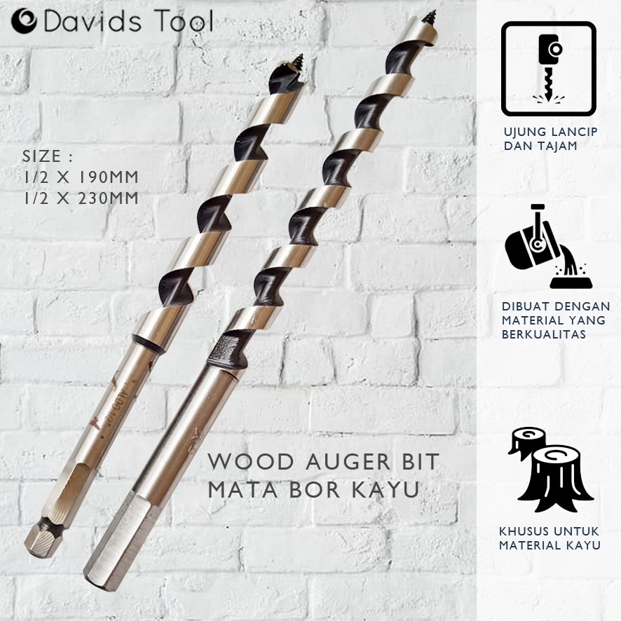 Mata Bor Kayu Listrik Auger Bit