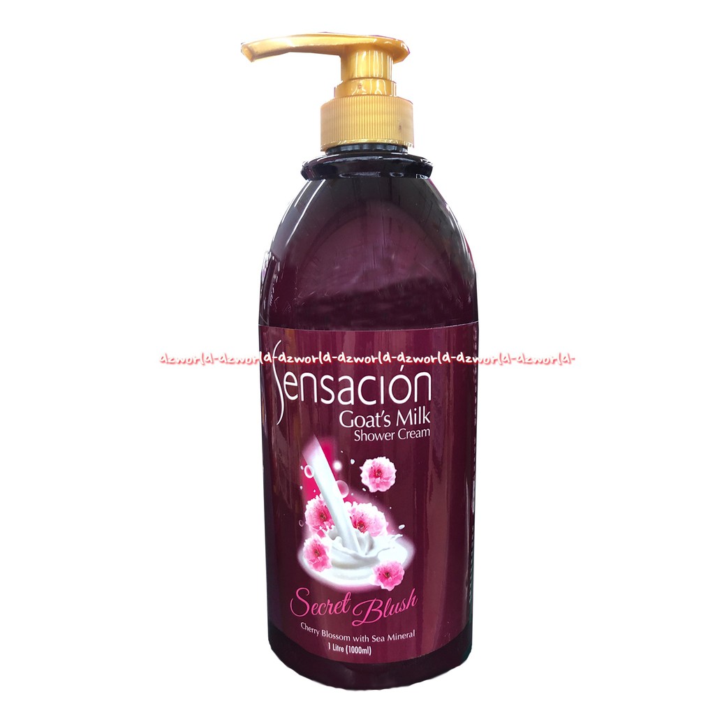 Sensacion Goats Milk Shower Cream Scarlet Dream 1L Sabun Mandi