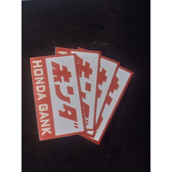 stiker HONDA GANK