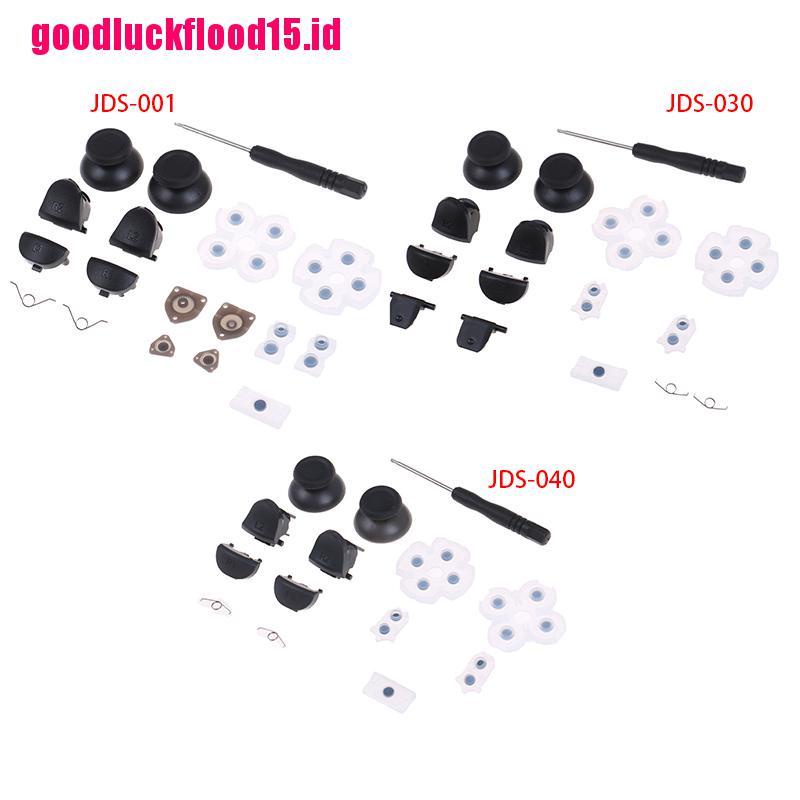 {LUCKID}1Set PS4 Controller Part Trigger Buttons Analog Stick + Conductive Rubber Button