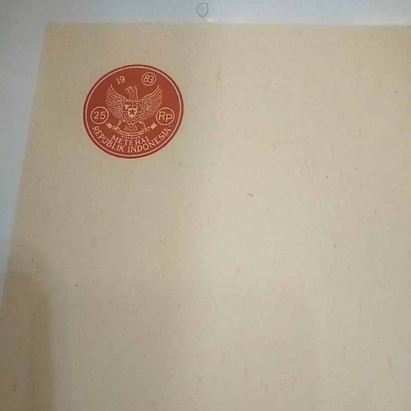 

kertas segel asli tahun 1983 one side (1lembar)