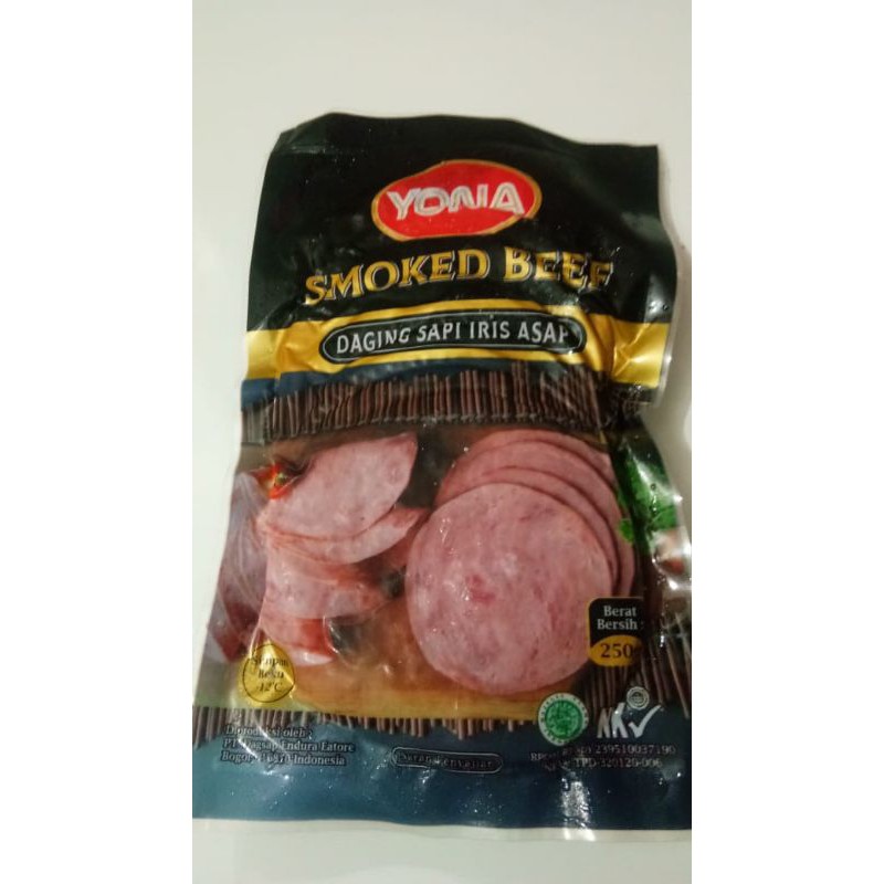 

Yona Smoked beef Daging iris asap 250gr