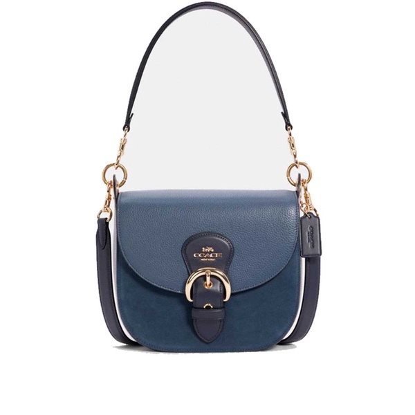 Coach Kleo Shoulder Bag 23 Denim Multi Redefined Crossbody  (C5688)