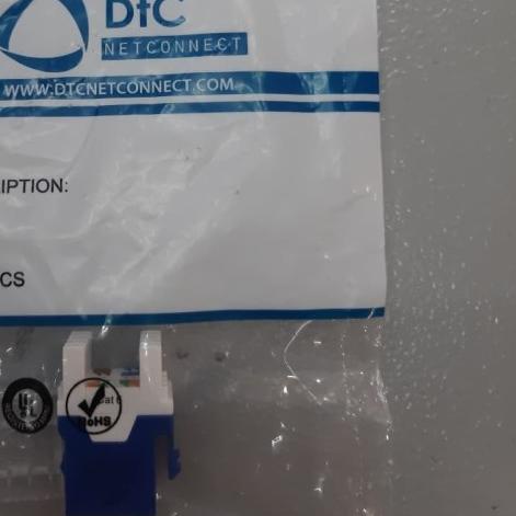 DTC Modular Jack Cat.6, Keystone RJ45 Cat.6 - Biru