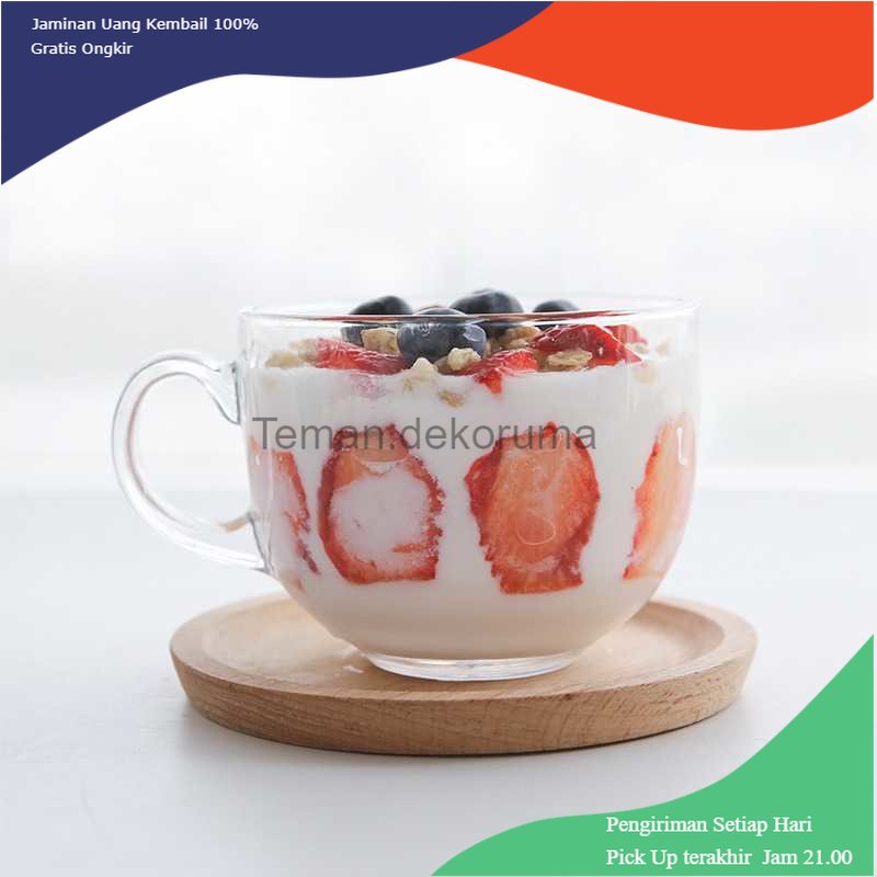 TD - PR1 MDZF Gelas Cangkir Kopi Glass Coffee Mug 400ml - SB146