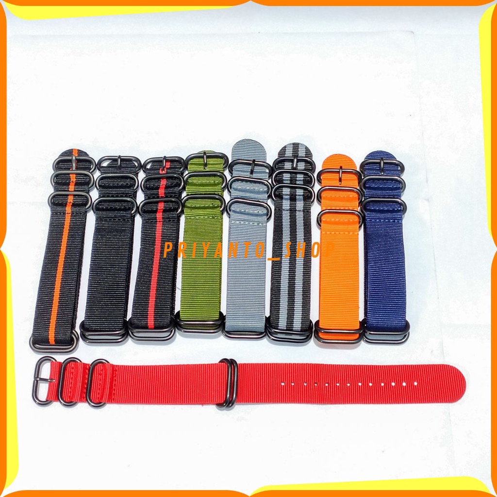 TALI JAM TANGAN STRAP WATCH BEND NATO CANVAS KANVAS MANTUL PVD NYLON 20MM 22MM 24MM ORIGINAL TERBAIKK