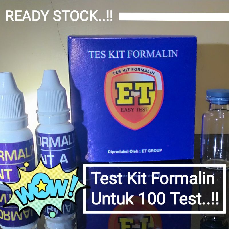 Tes Kit FORMALIN utk 100 Uji merl Easy Test