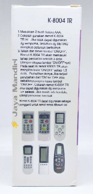 REMOT / REMOTE MULTI AC AUX Type K-8004TR