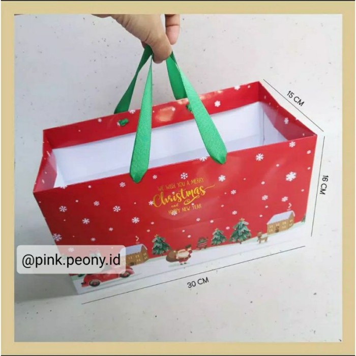 

(TERLARIS) PAPERBAG KUE COOKIES NATAL PREMIUM HOTPRINT