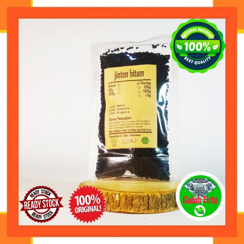 

JINTEN HITAM IMPORT KERING 1 KG - Nigella Sativa - MURNI - JSR -