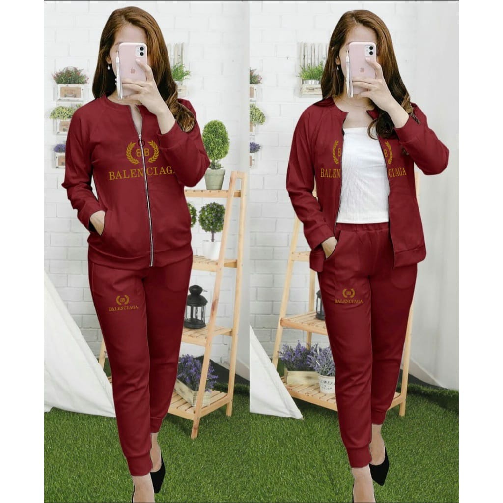 Modis | Setelan Alga 2in1 | Setelan Jaket Sporty | Baju Setelan Olahraga Wanita | Pakaian Training W