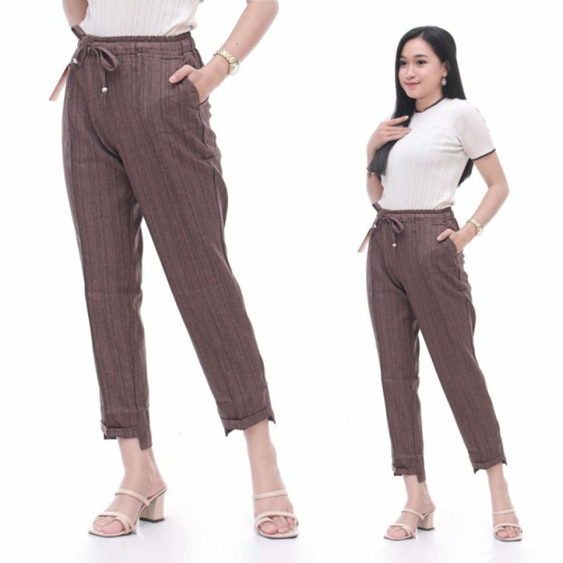 CELANA WANITA BAGGY PANT KATUN RAMI / CELANA PANJANG WANITA