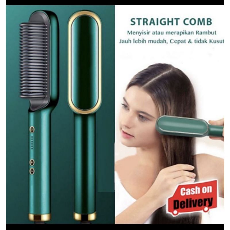 Sisir Catok Pelurus Rambut Curly Hair