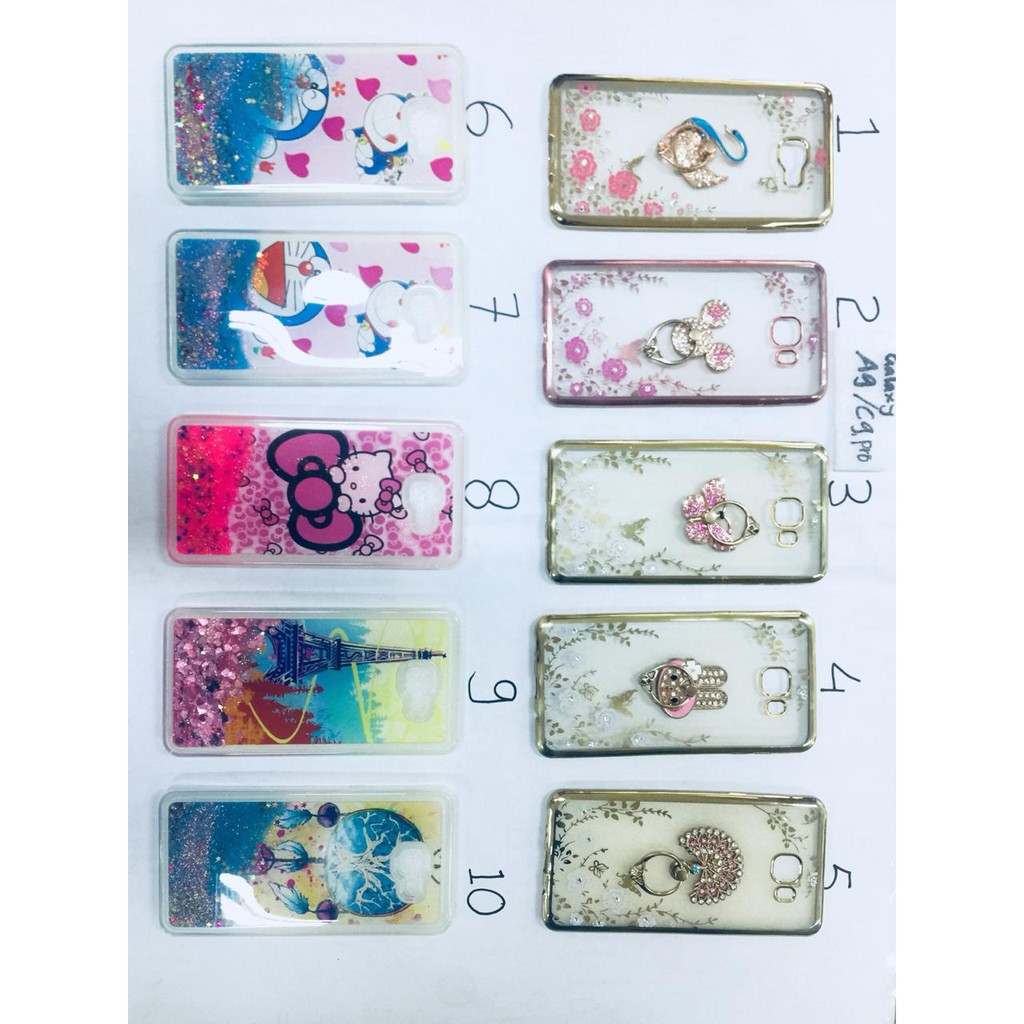 Sarung Case SAMSUNG A9 PRO/C9 PRO Kesing Soft Hard Silikon TPU Gambar Motif
