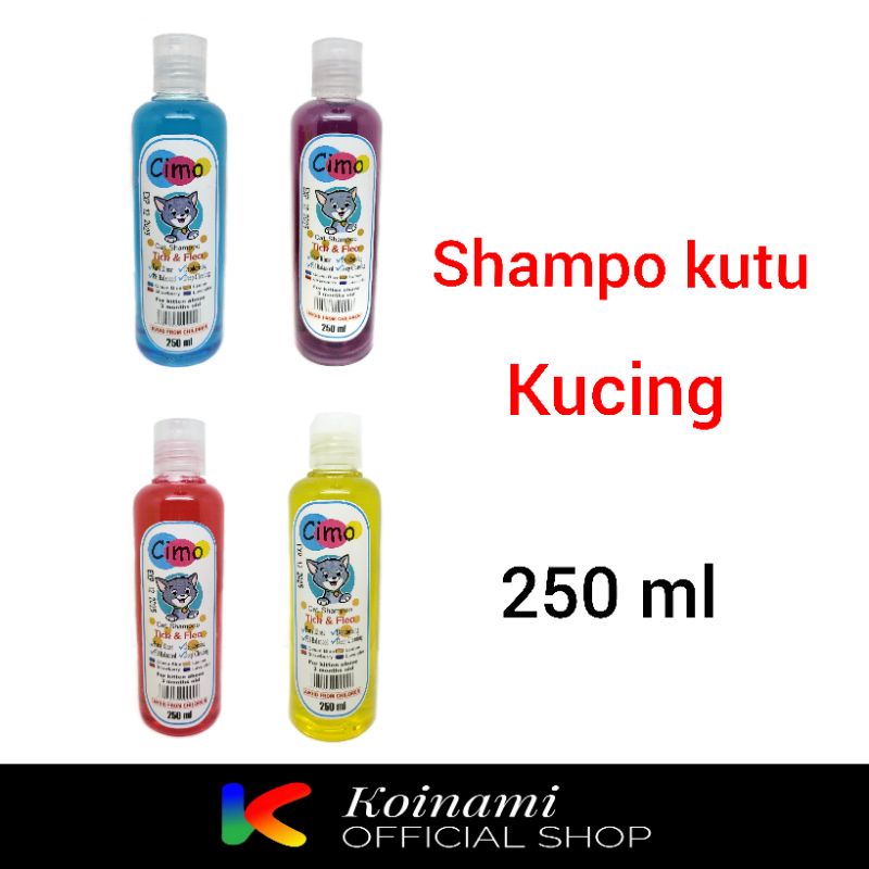 CIMO 250 ml / SHAMPO KUTU KUCING / FLEA AND TICK SHAMPO FOR CAT / grooming