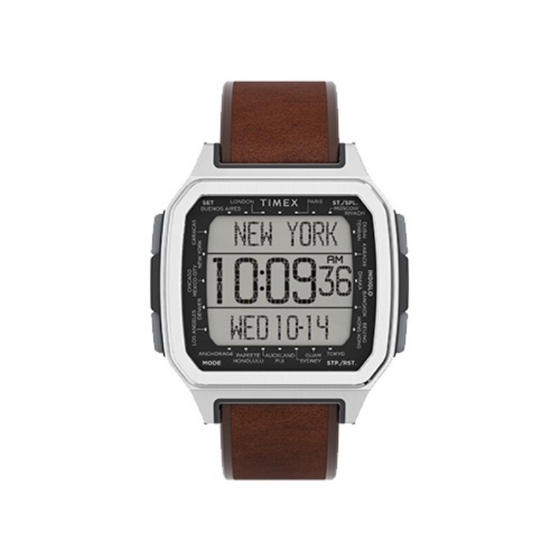TIMEX COMMAND URBAN 47MM METAL DIGITAL BROWN GARANSI RESMI ORIGINAL TW2U92300