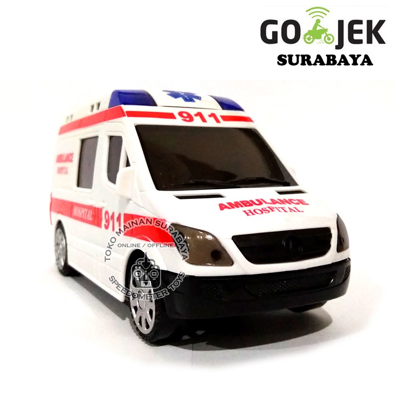 Ambulance Bump & Go | Mainan Edukasi Anak Mobil Mobilan Mainan Grosir