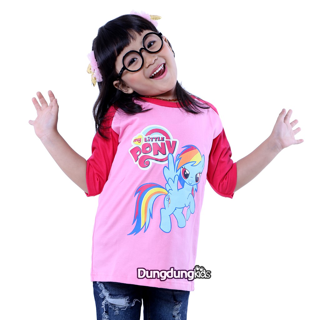 BAJU KAOS  RAGLAN KARAKTER PAKAIAN ANAK  CEWEK PEREMPUAN  