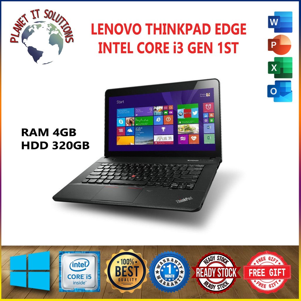 LENOVO THINKPAD EDGE INTEL CORE i3 GEN 1ST RAM 4GB HDD 320GB