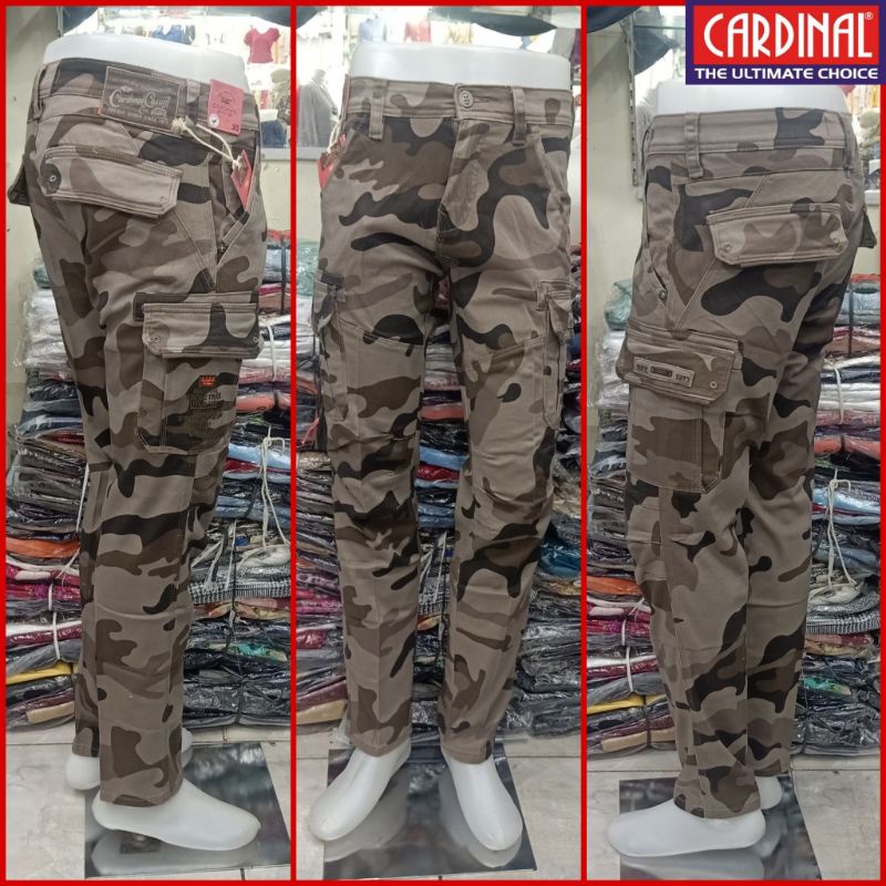 CARDINAL Celana Panjang Cargo Loreng Cardinal Original 100%