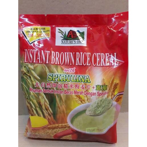 

Spirulina Instant Brown Rice Cereal @12 sacet