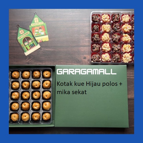 

Kotak kue dus hampers kardus packing cake hijau polos box kue dus kue nastar box brownies kotak kue hijau polos (isi 10 set)