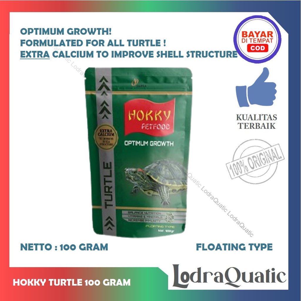 { PELET HOKKY TURTLE} PELET HOKKY KURA-KURA HOKKY 100 GRAM OPTIMUM GROWTH PELET KURA KURA KURA PAKAN KURA KURA MAKANAN KURA KURA