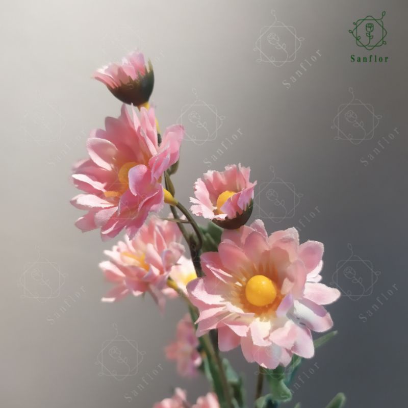 Bunga Daisy Mini/Bunga Daisy palsu bunga artificial-Pink