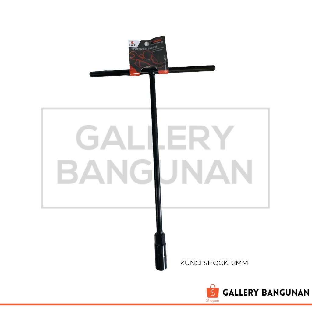Kunci Shock T 12mm IWT Long Panjang Sok Sock Tee Te