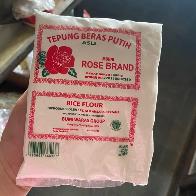 TEPUNG BERAS ROSE BRAND 200 Gram