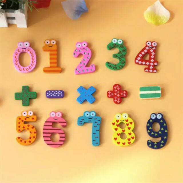 41pcs Huruf Angka Tempelan Magnet Kulkas Abjad Alphabet Mainan Edukasi Anak Bermain Belajar Kids Toy