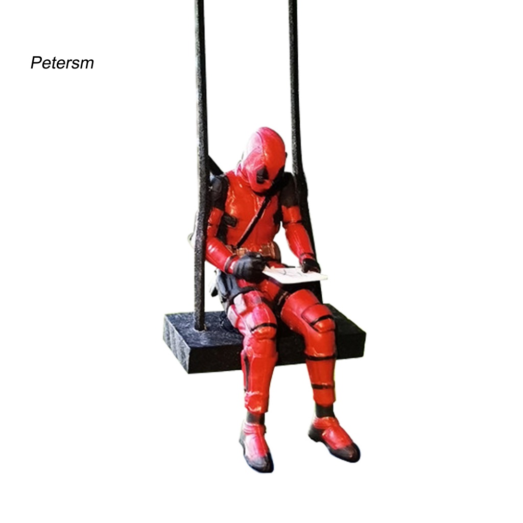 Pp Boneka Deadpool Dengan Tali Lanyard Untuk Dekorasi Kaca Spion Mobil