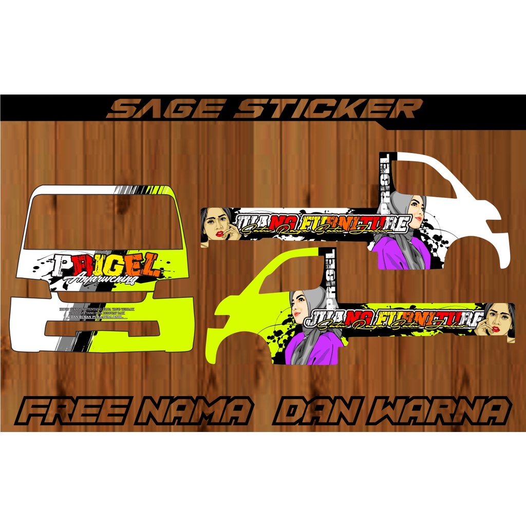 decal mobil pick up grandmax