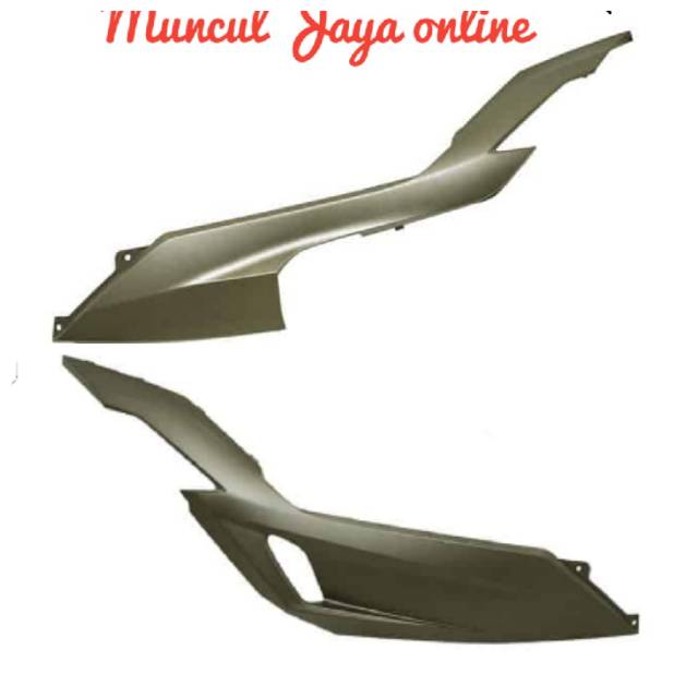 Cover Dek Lantai Kanan Kiri New Vario 125 150 Fi eSP Coklat Doff Cover R Under 64360 64350-K59-A70ZL